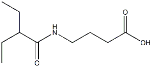 4-(2-ethylbutanamido)butanoic acid Struktur