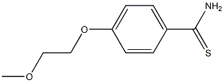 4-(2-methoxyethoxy)benzenecarbothioamide Struktur