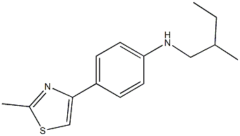 4-(2-methyl-1,3-thiazol-4-yl)-N-(2-methylbutyl)aniline Struktur