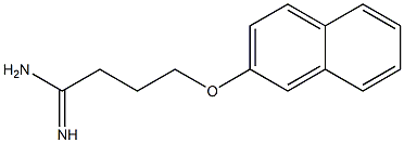 4-(2-naphthyloxy)butanimidamide Struktur