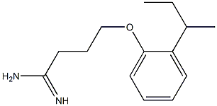 4-(2-sec-butylphenoxy)butanimidamide Struktur