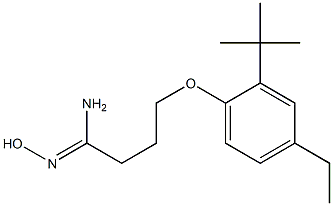 4-(2-tert-butyl-4-ethylphenoxy)-N'-hydroxybutanimidamide Struktur