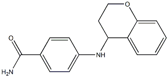 4-(3,4-dihydro-2H-1-benzopyran-4-ylamino)benzamide Struktur