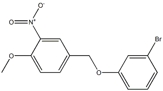 4-(3-bromophenoxymethyl)-1-methoxy-2-nitrobenzene Struktur