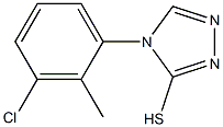 4-(3-chloro-2-methylphenyl)-4H-1,2,4-triazole-3-thiol Struktur