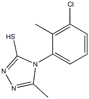 4-(3-chloro-2-methylphenyl)-5-methyl-4H-1,2,4-triazole-3-thiol Struktur