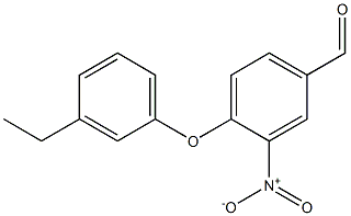 4-(3-ethylphenoxy)-3-nitrobenzaldehyde Struktur