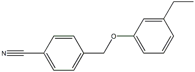 4-(3-ethylphenoxymethyl)benzonitrile Struktur