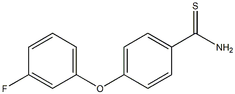 4-(3-fluorophenoxy)benzene-1-carbothioamide Struktur