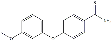 4-(3-methoxyphenoxy)benzene-1-carbothioamide Struktur