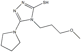 4-(3-methoxypropyl)-5-pyrrolidin-1-yl-4H-1,2,4-triazole-3-thiol Struktur