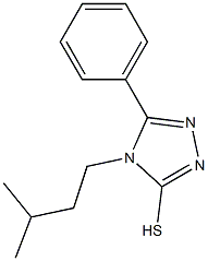 4-(3-methylbutyl)-5-phenyl-4H-1,2,4-triazole-3-thiol Struktur