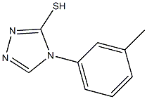 4-(3-methylphenyl)-4H-1,2,4-triazole-3-thiol Struktur