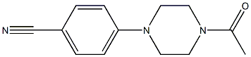 4-(4-acetylpiperazin-1-yl)benzonitrile Struktur