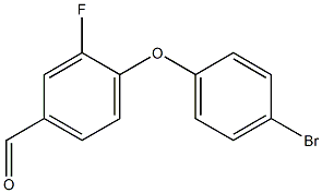 4-(4-bromophenoxy)-3-fluorobenzaldehyde Struktur