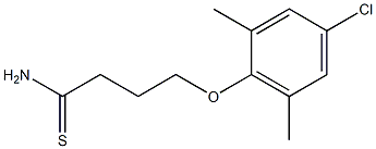 4-(4-chloro-2,6-dimethylphenoxy)butanethioamide Struktur