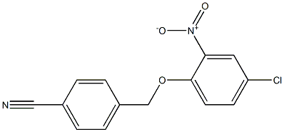 4-(4-chloro-2-nitrophenoxymethyl)benzonitrile Struktur