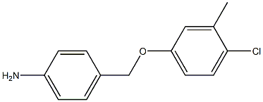 4-(4-chloro-3-methylphenoxymethyl)aniline Struktur