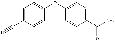 4-(4-cyanophenoxy)benzamide Struktur