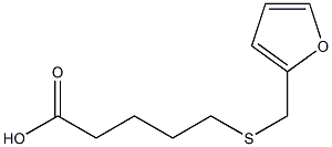 5-[(furan-2-ylmethyl)sulfanyl]pentanoic acid Struktur