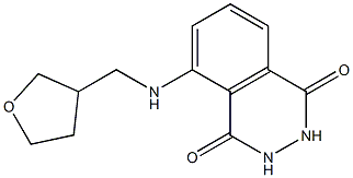 5-[(oxolan-3-ylmethyl)amino]-1,2,3,4-tetrahydrophthalazine-1,4-dione Struktur