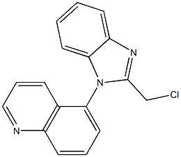 5-[2-(chloromethyl)-1H-1,3-benzodiazol-1-yl]quinoline Struktur