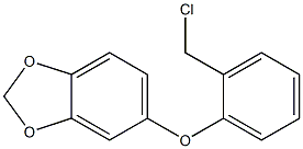 5-[2-(chloromethyl)phenoxy]-2H-1,3-benzodioxole Struktur