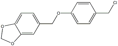 5-[4-(chloromethyl)phenoxymethyl]-2H-1,3-benzodioxole Struktur