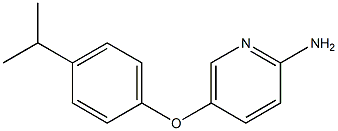 5-[4-(propan-2-yl)phenoxy]pyridin-2-amine Struktur