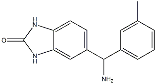 5-[amino(3-methylphenyl)methyl]-2,3-dihydro-1H-1,3-benzodiazol-2-one Struktur