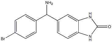 5-[amino(4-bromophenyl)methyl]-2,3-dihydro-1H-1,3-benzodiazol-2-one Struktur