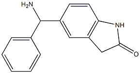 5-[amino(phenyl)methyl]-2,3-dihydro-1H-indol-2-one Struktur