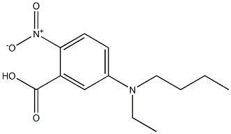 5-[butyl(ethyl)amino]-2-nitrobenzoic acid Struktur