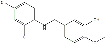 5-{[(2,4-dichlorophenyl)amino]methyl}-2-methoxyphenol Struktur