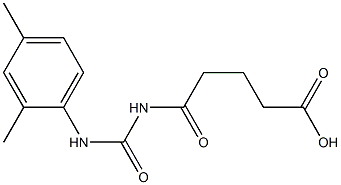 5-{[(2,4-dimethylphenyl)carbamoyl]amino}-5-oxopentanoic acid Struktur