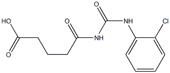 5-{[(2-chlorophenyl)carbamoyl]amino}-5-oxopentanoic acid Struktur