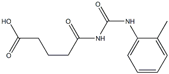 5-{[(2-methylphenyl)carbamoyl]amino}-5-oxopentanoic acid Struktur