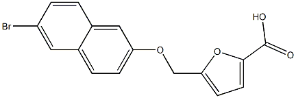 5-{[(6-bromonaphthalen-2-yl)oxy]methyl}furan-2-carboxylic acid Struktur