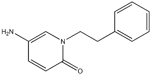 5-amino-1-(2-phenylethyl)-1,2-dihydropyridin-2-one Struktur