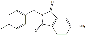 5-amino-2-[(4-methylphenyl)methyl]-2,3-dihydro-1H-isoindole-1,3-dione Struktur