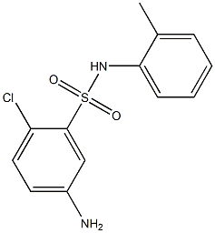 5-amino-2-chloro-N-(2-methylphenyl)benzene-1-sulfonamide Struktur