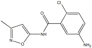 5-amino-2-chloro-N-(3-methyl-1,2-oxazol-5-yl)benzamide Struktur