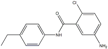 5-amino-2-chloro-N-(4-ethylphenyl)benzamide Struktur