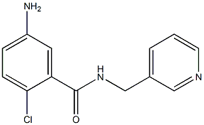 5-amino-2-chloro-N-(pyridin-3-ylmethyl)benzamide Struktur