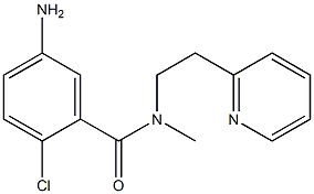 5-amino-2-chloro-N-methyl-N-[2-(pyridin-2-yl)ethyl]benzamide Struktur