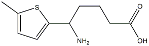 5-amino-5-(5-methylthiophen-2-yl)pentanoic acid Struktur