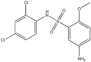 5-amino-N-(2,4-dichlorophenyl)-2-methoxybenzene-1-sulfonamide Struktur