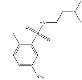 5-amino-N-[2-(dimethylamino)ethyl]-2,3-dimethylbenzene-1-sulfonamide Struktur