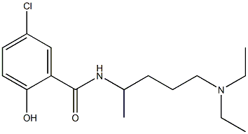 5-chloro-N-[5-(diethylamino)pentan-2-yl]-2-hydroxybenzamide Struktur