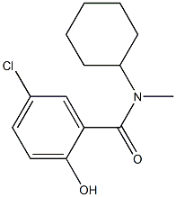 5-chloro-N-cyclohexyl-2-hydroxy-N-methylbenzamide Struktur